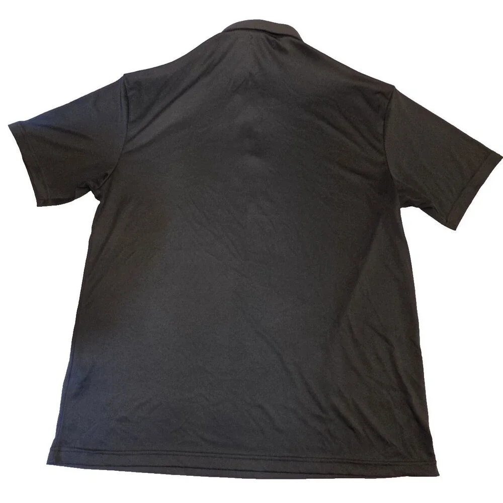 Collars & Co Dress Collar Polo Shirt Mens XL Black Short Sleeve Stretch Golf - Picture 3 of 9